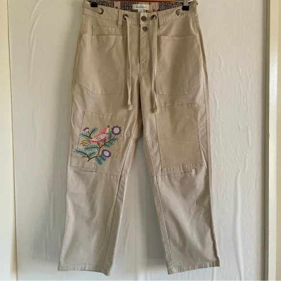 Sundance Ariel Embroidered Pants Size P4 - Picture 3 of 11